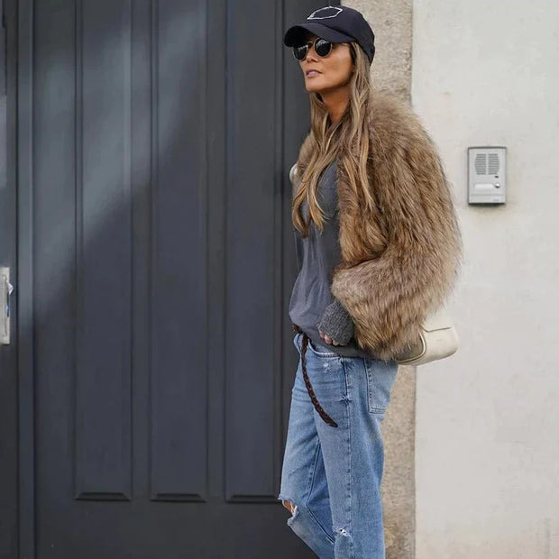 Florence - Veste en fausse fourrure pour femme