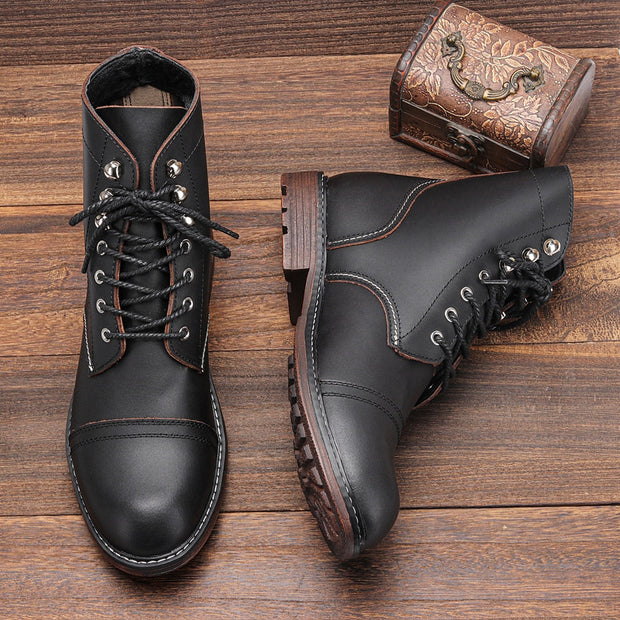 Bottines en cuir naturel Gait