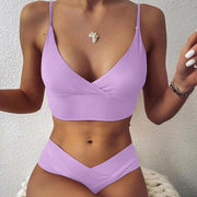 LEAH - Sexy Frauen hohe Taille Bikini 2 Stück
