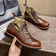 Mode - bottes en cuir véritable