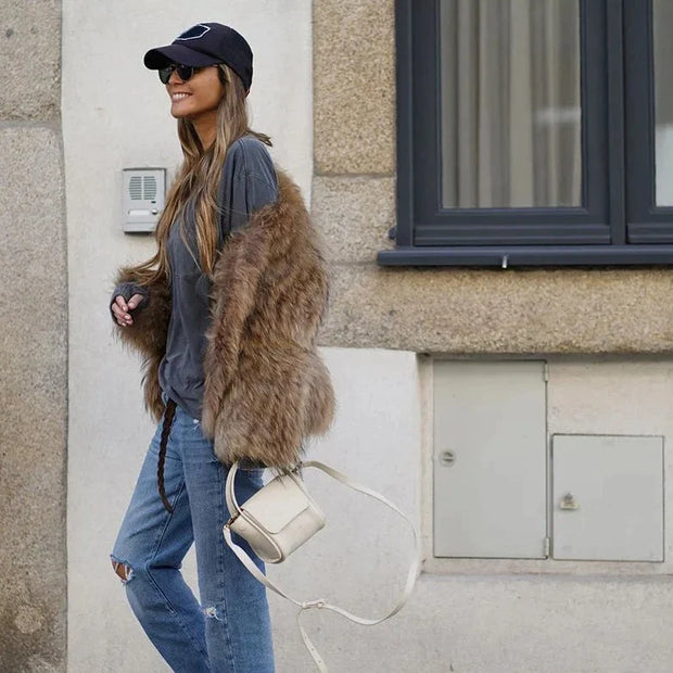 Florence - Veste en fausse fourrure pour femme