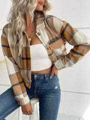 SARAH - Elegante karierte Jacke