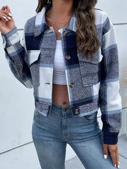 SARAH - Elegante karierte Jacke