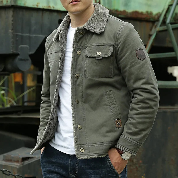Gerald | Denimjacke mit Teddyfutter für Herren