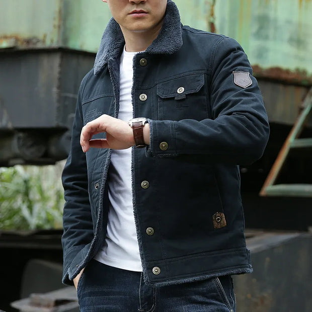 Gerald | Denimjacke mit Teddyfutter für Herren
