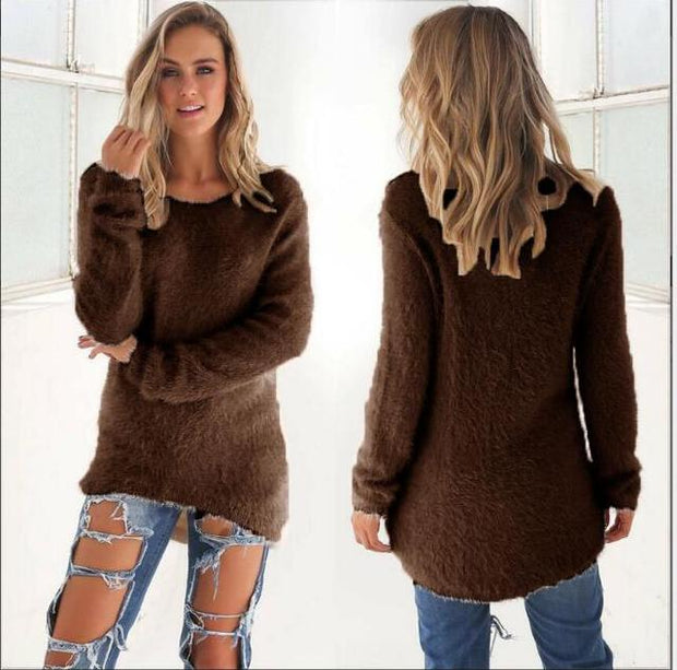 Géorgie - Pull décontracté à col rond