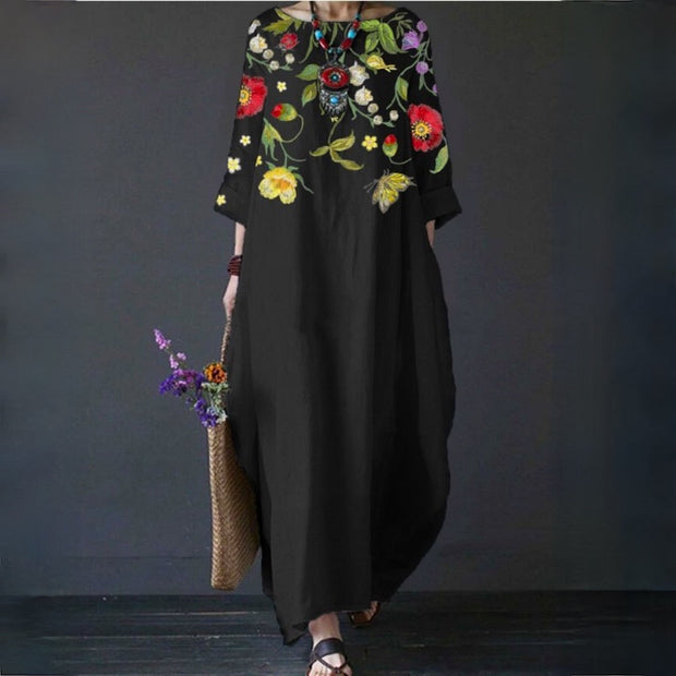 ELVA - Robe fleurie élégante