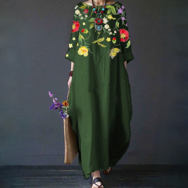 ELVA - Robe fleurie élégante