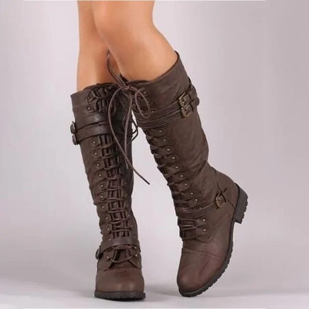Lulu - Bottines rétro à lacets et boucle