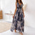 VICTORIA - Robe longue à col en V profond
