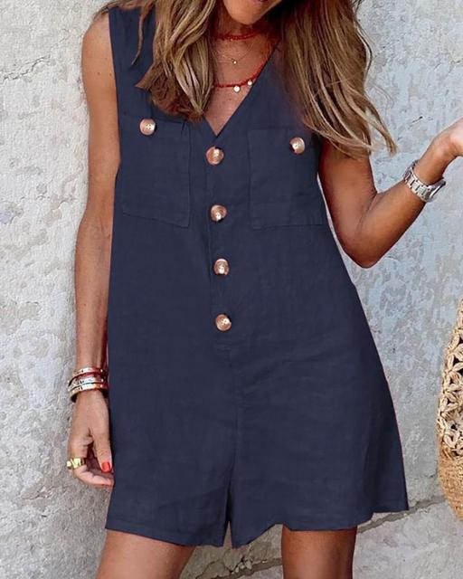 SAMANTHA - Jumpsuit mit Knopfleiste