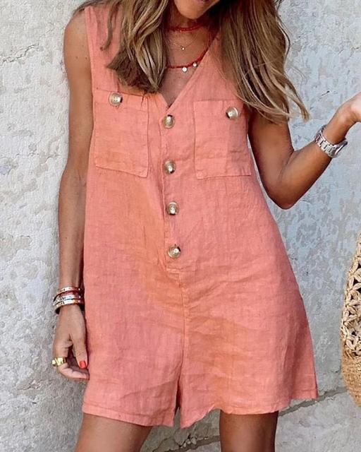 SAMANTHA - Jumpsuit mit Knopfleiste