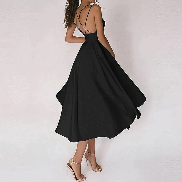 CHANTAL - Robe élégante à col en V