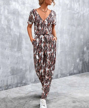 SOPIA - Animal Print Jumpsuit