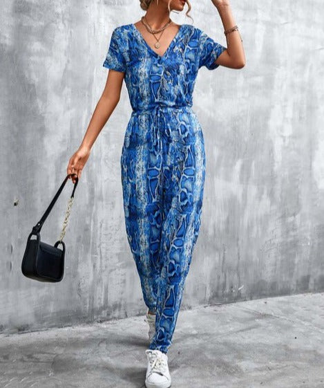 SOPIA - Animal Print Jumpsuit