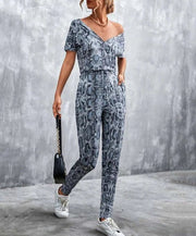 SOPIA - Animal Print Jumpsuit