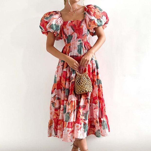 Amey - Robe fleurie colorée