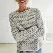 Elena - Pull col bateau gris chic