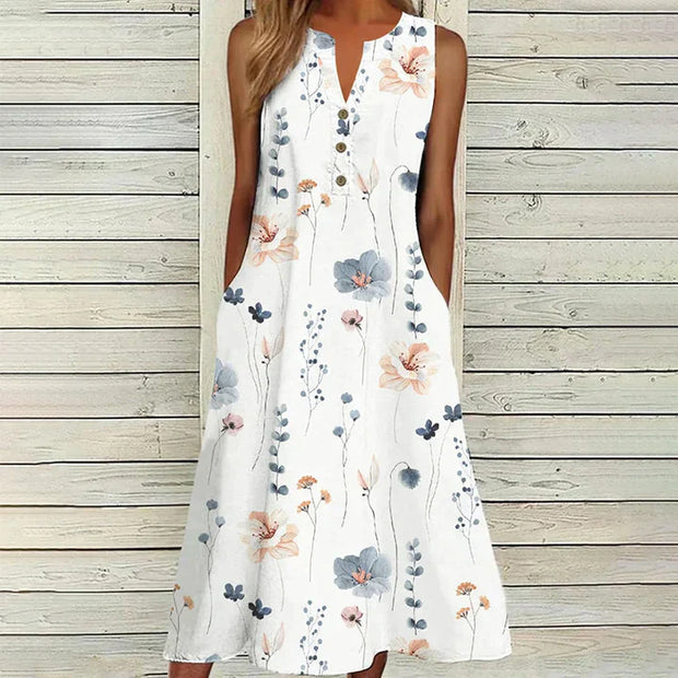NELE - Robe à motif floral