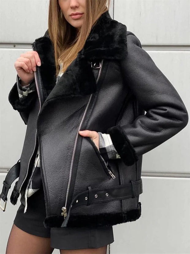 Katie - Veste en fourrure vintage
