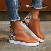Monroe - Bottes femme à motif peau de serpent