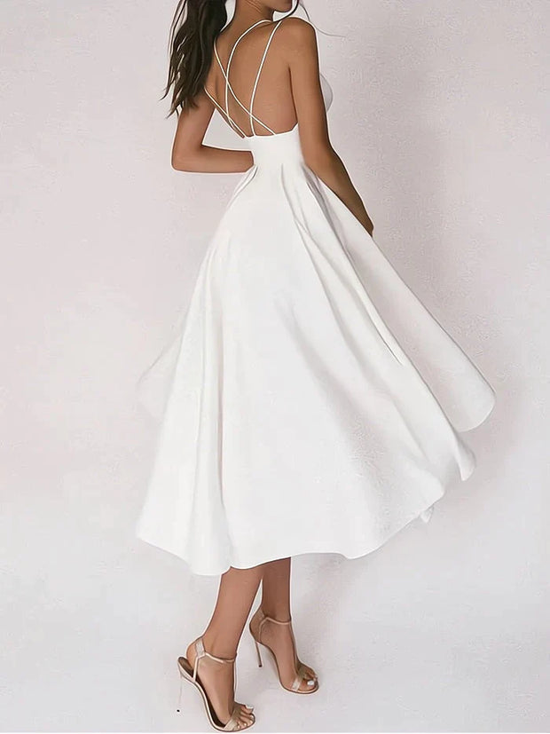 CHANTAL - Robe élégante à col en V