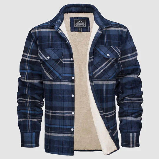 Auro | Flanell Jacke mit Teddyfutter