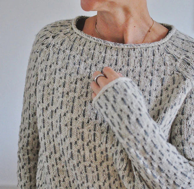 Elena - Pull col bateau gris chic