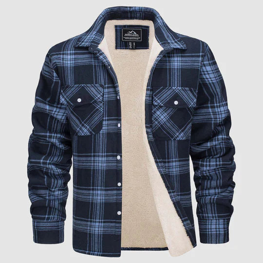 Auro | Flanell Jacke mit Teddyfutter