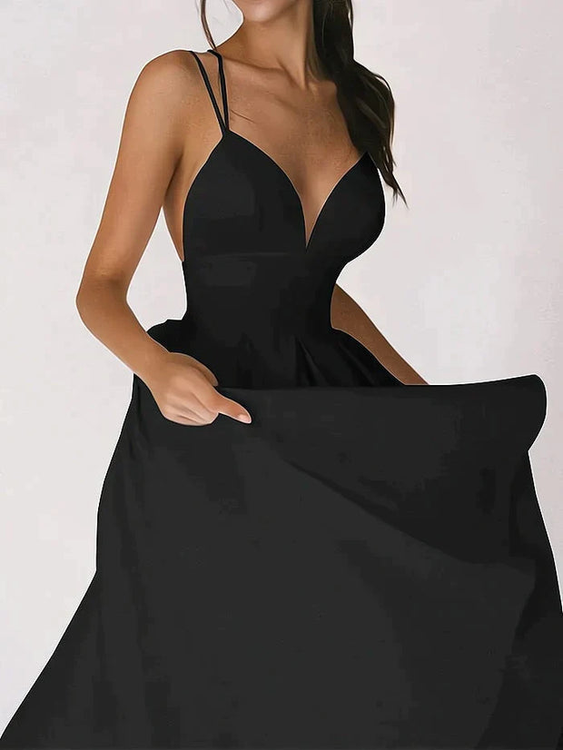 CHANTAL - Robe élégante à col en V