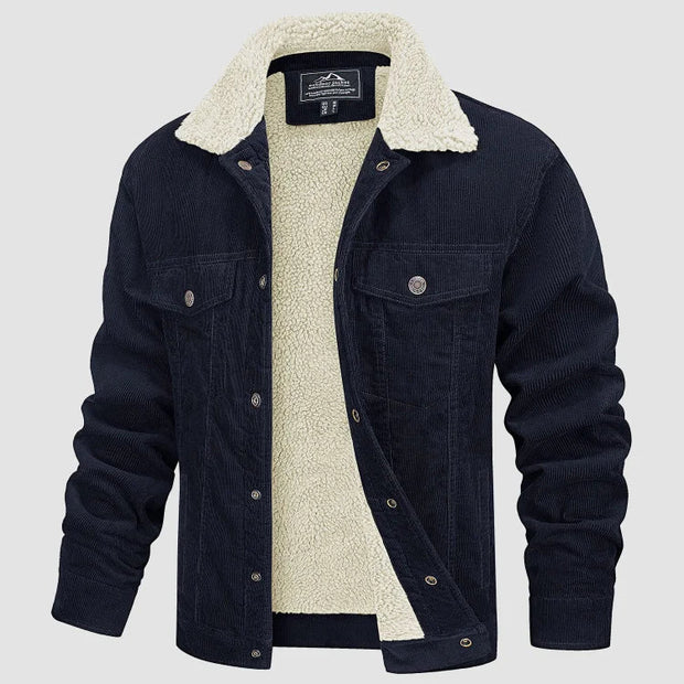 Vibe | Herren- Winterjacke mit Teddyfutter