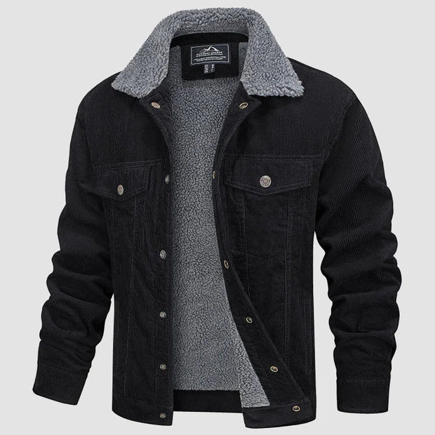 Vibe | Herren- Winterjacke mit Teddyfutter