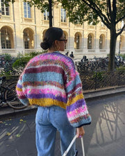Bridget - Pull ouvert rayé