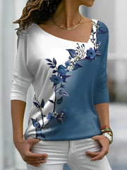 Octavia - Chemise à imprimé floral contrasté