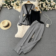 Adeline -   Dreiteiliges gestricktes Winterset