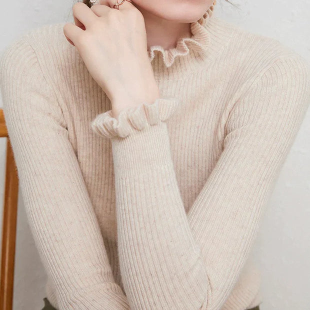 Pull col roulé en cachemire Celia