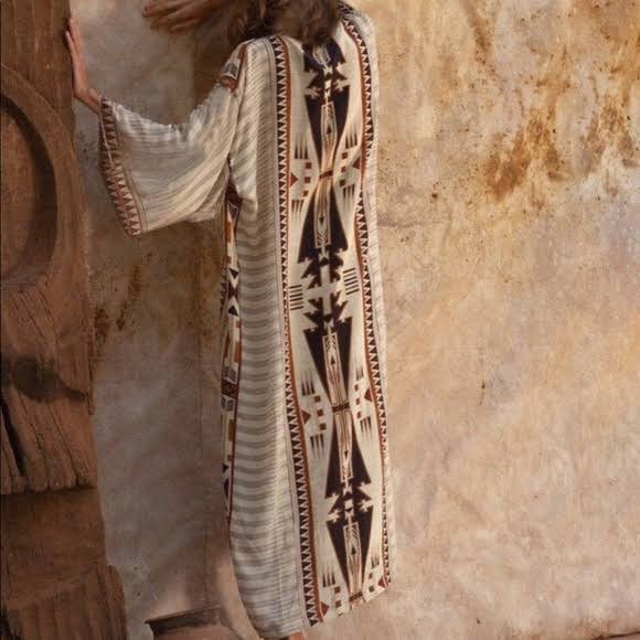 ELIZABETH - Bedruckter Boho-Kimono für den Strand