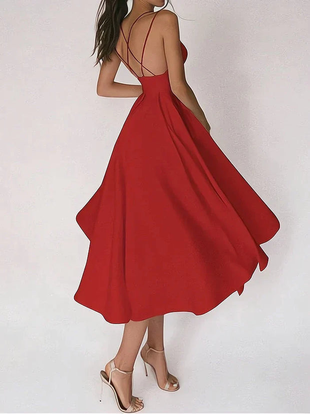 CHANTAL - Robe élégante à col en V