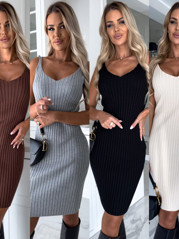 Clara - Robe sans manches avec pull assorti