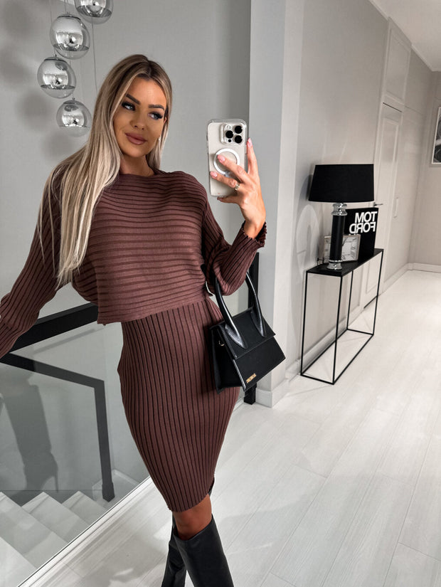 Clara - Robe sans manches avec pull assorti
