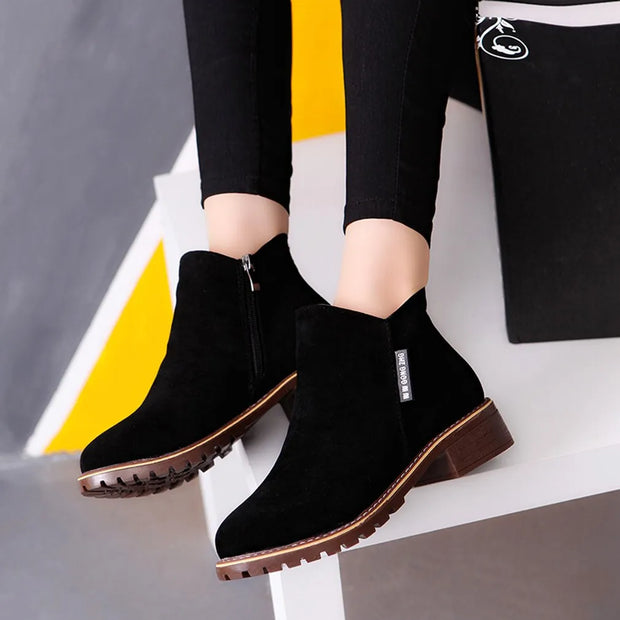 LIYA - Bottes femme avec zip latéral