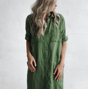 ELVA - Robe verte élégante