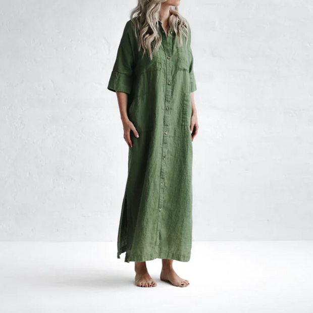 ELVA - Robe verte élégante