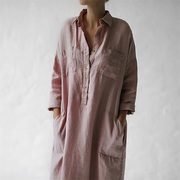 JENNY - Robe longue rose élégante